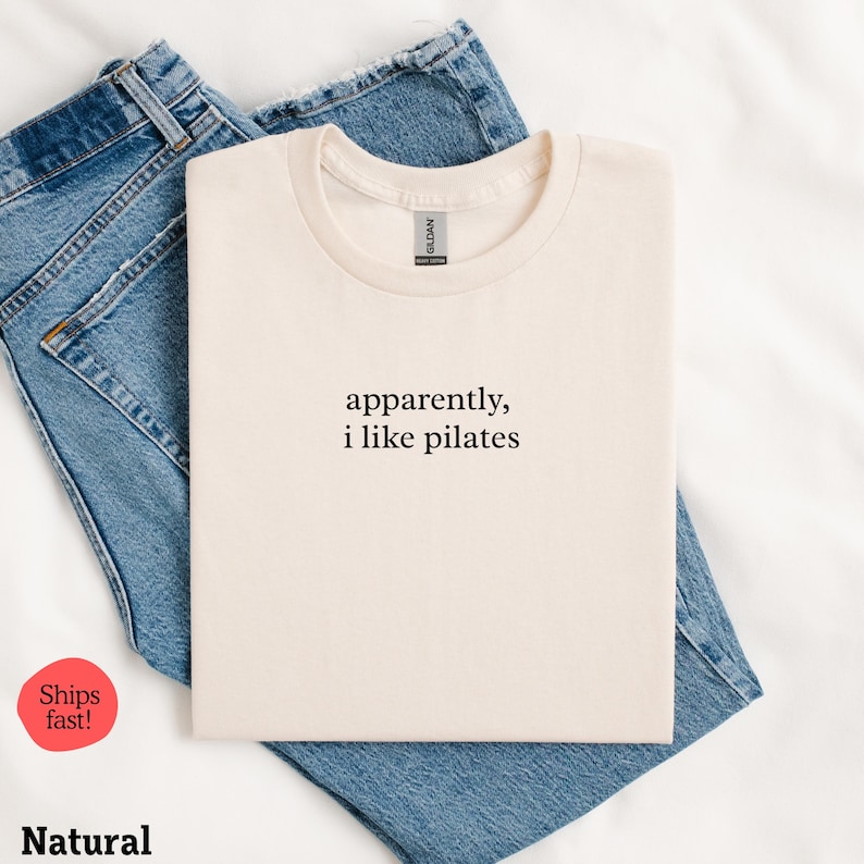 Funny Pilates Shirt, I Like Pilates Tee, Workout Shirt, Fitness T-Shirt, Gym Humor Top, Pilates Lover Gift, Yoga Class Apparel