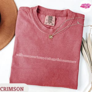 Comfort Color Will You Come to My Cottage This Summer Shirt, LGBTQ Movie Merch, Gift For Movie Lover, Heated Rivalry Inspired Tee T-Shirt