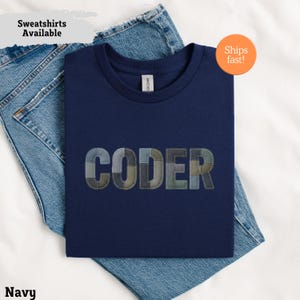 Funny Coder Shirt, For software developers and programming enthusiasts a unique tech gift Shirt printed for men women.