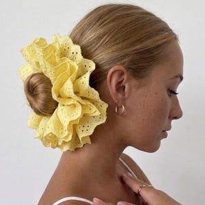 Butter Yellow Scrunchie - Etsy display picture 2