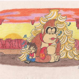 Donkey Kong and Pauline