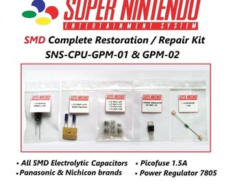 Super Nintendo Capkit / Smd Restoration Kit / SNS-CPU-GPM-01 & 02