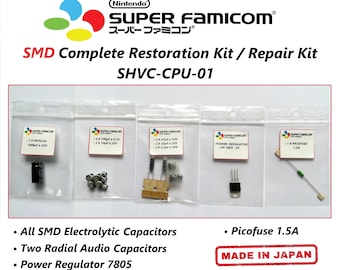Kit de condensadores Super Famicom / Kit de restauración SMD / SHVC-CPU-01