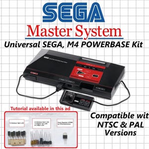 Sega Master System M4 POWERBASE Restoration Kit / Fix no Power, Sound or Video
