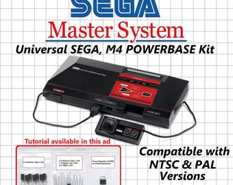 Kit de restauración de Sega Master System M4 POWERBASE / Reparación de fallos de alimentación, sonido o vídeo