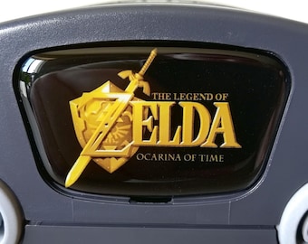 Zelda Ocarina of Time Gold, Logo, Faceplate | For Nintendo 64 Console