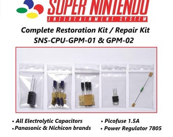 Super Nintendo Capkit / Complete Restoration Kit / SNS-CPU-GPM-01 & 02