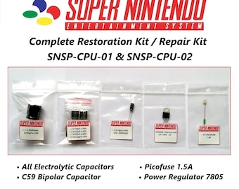 Super Nintendo CapKit / Complete Restoration Kit / SNSP-CPU-01 & 02