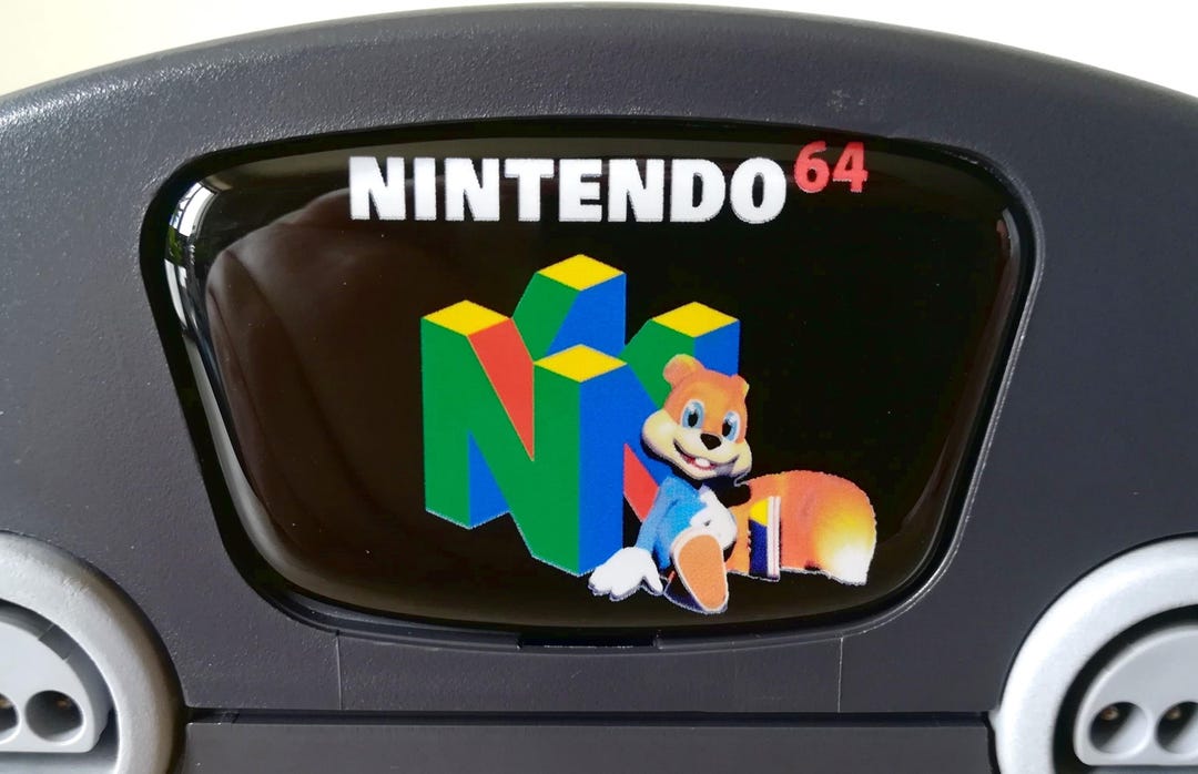 Conker (N64 Series) Logo, Faceplate | for Nintendo 64 Console - Etsy
