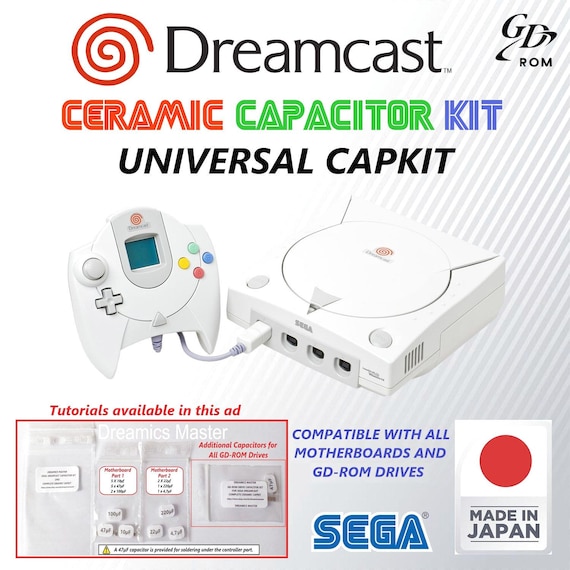 SEGA Dreamcast | SMD Ceramic Capacitor Replacement Kit | Universal