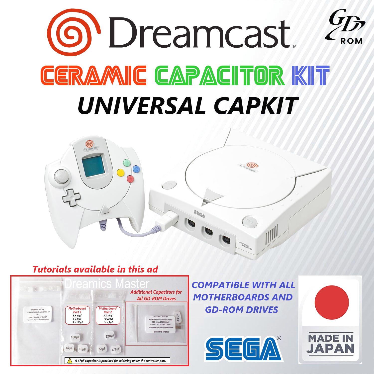 SEGA Dreamcast | SMD Ceramic Capacitor Replacement Kit | Universal