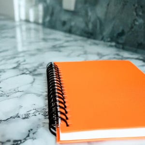orange notebook