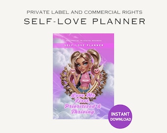 Self Love Digital Planner with PLR. Done For You.