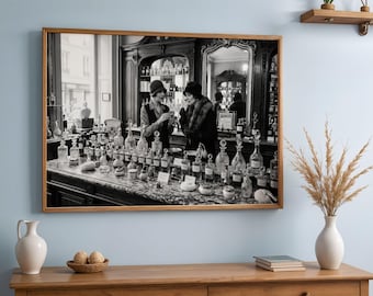 Vintage Paris Perfumery Printable Wall Art Photo Realistic Digital Download Set of 5 Sizes