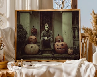 Michael Myers Halloween Print | Vintage 1980s Horror Decor (Digital Download)