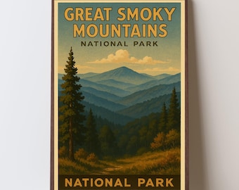 Great Smoky Mountains National Park Poster - Vintage WPA Reisedruck