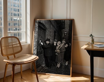 1920s Speakeasy Photo Realistic Printable Wall Art, Digital Download, Set of 5 Sizes
