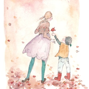 Digital print of watercolor art. Nursery watercolor painting. Unframed wall art. 8.5x11 unframed print nursery, childrens art.