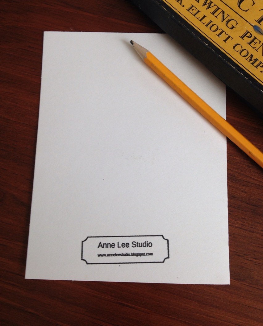 Hand Painted Original Watercolor Greeting Card W/ Envelope, Blank Card ...