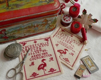 MR 1919 – Reproduction d’un sampler ancien - Modèle de broderie en téléchargement numérique (PDF)
