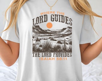Vintage Bible Verse T-Shirt: Retro Western Christian Comfort Colors Tee