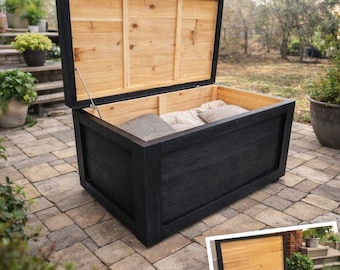Handcrafted Cedar Chest: Rustic Farmhouse Wooden Storage Trunk