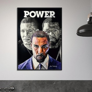 Power Poster Druck, Power TV-Serie Poster, Power Bleistift Zeichnung, Ghost POWER TV-Serie Kunst Poster, 50 Cent Kunstdruck, Fan Art, Filmplakat