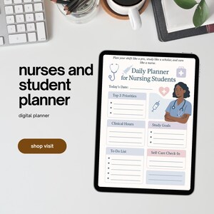 Nursing Planner: Daily, Weekly, Monthly - Etsy
