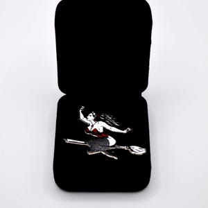 Pin Up Witch Enamel Pin