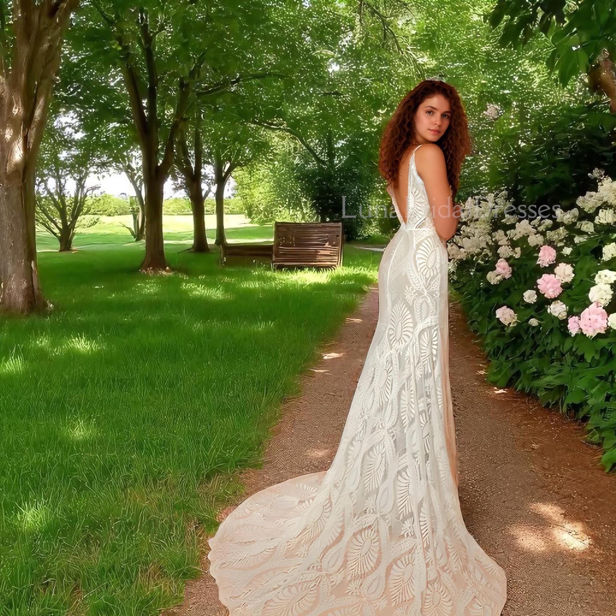 Fairy garden wedding dress España
