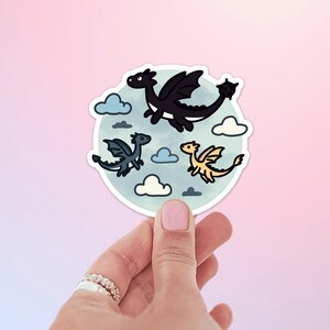 Fourth Wing Sticker - Tairn, Andarna - Empyrian Series - Romantasy - Bookish Gift - Booktok Merch Kindle Stickers - Cute Stickers Kindle