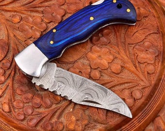 Handmade Custom Damascus steel Personalized tool Groomsman Gift, Thanksgiving gifts, Gift for him, Outdoor Gift for Husband, Christmas gifts