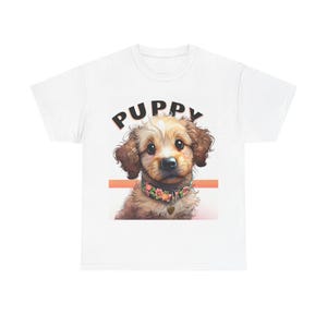 Adorable Cavapoo Cute Puppy T-Shirt, Dog Lover Gift, Funny Animal Tee, Pet Owner Shirt, Cute Dog Graphic Tee, Cartoon Puppy Shirt