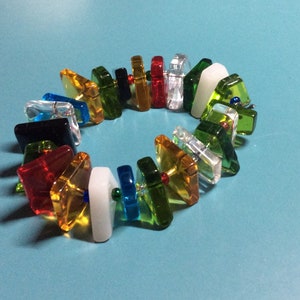 Chic Colored-Glass-Look Bracelet