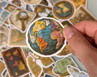 Vintage Style Travel Themed Aufkleber Verschiedene dekorative Abziehbilder für Sammlungsaufkleber für Sammelalben Reisejournale oder Geschenk für Freunde