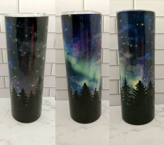 Tree-lined Aurora Borealis 30oz Tumbler 