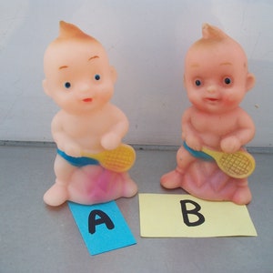 Vintage Taiwan Reliance Tennis Baby Toy  **