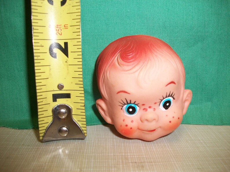 A Pair of Vintage Soft Plastic Doll Freckle Faces Doll Parts Craft