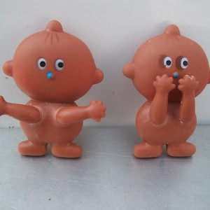 Super Rare Ethnic Vintage Soft Plastic Teeny-Weeny Cover Mouth Naked Baby/Toddler Doll
