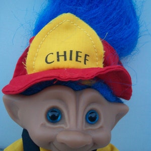 Standing 4-Inch Fire Chief "Jewel Treasure" Troll by Ace Novelty