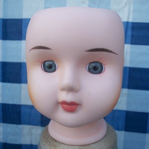 Porcelain Bisque 3 Inch Unmarked Girl Head Lot X
