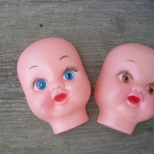 Vintage 3-Inch Soft Plastic Doll Face Mask
