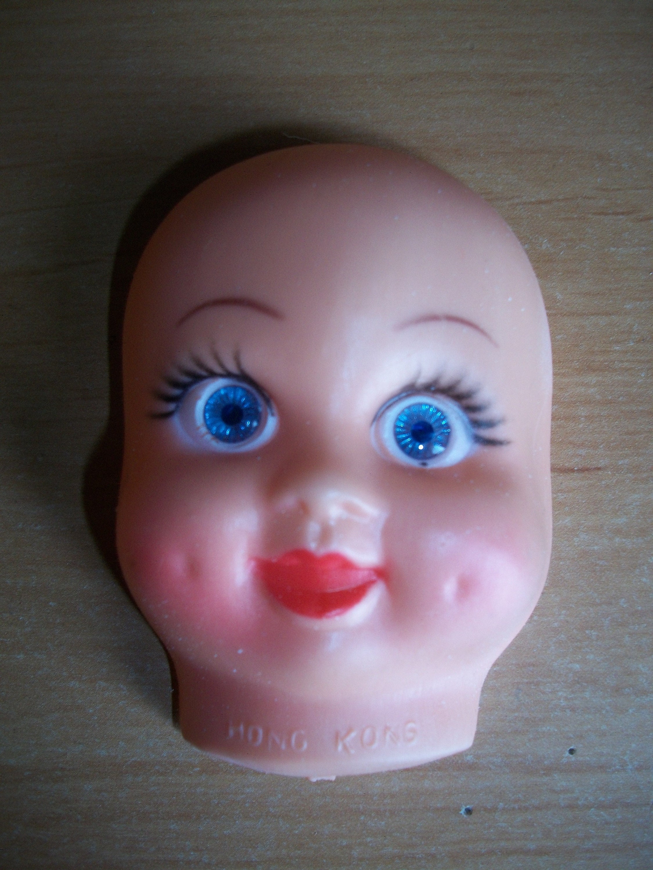 Vintage 3-Inch Soft Plastic Doll Face Mask