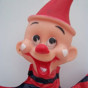 Vintage Circus Clown Hand Puppet