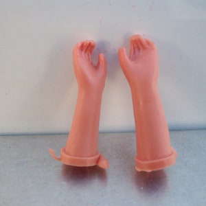 Small 1.5 Inch Rubber Doll Arms
