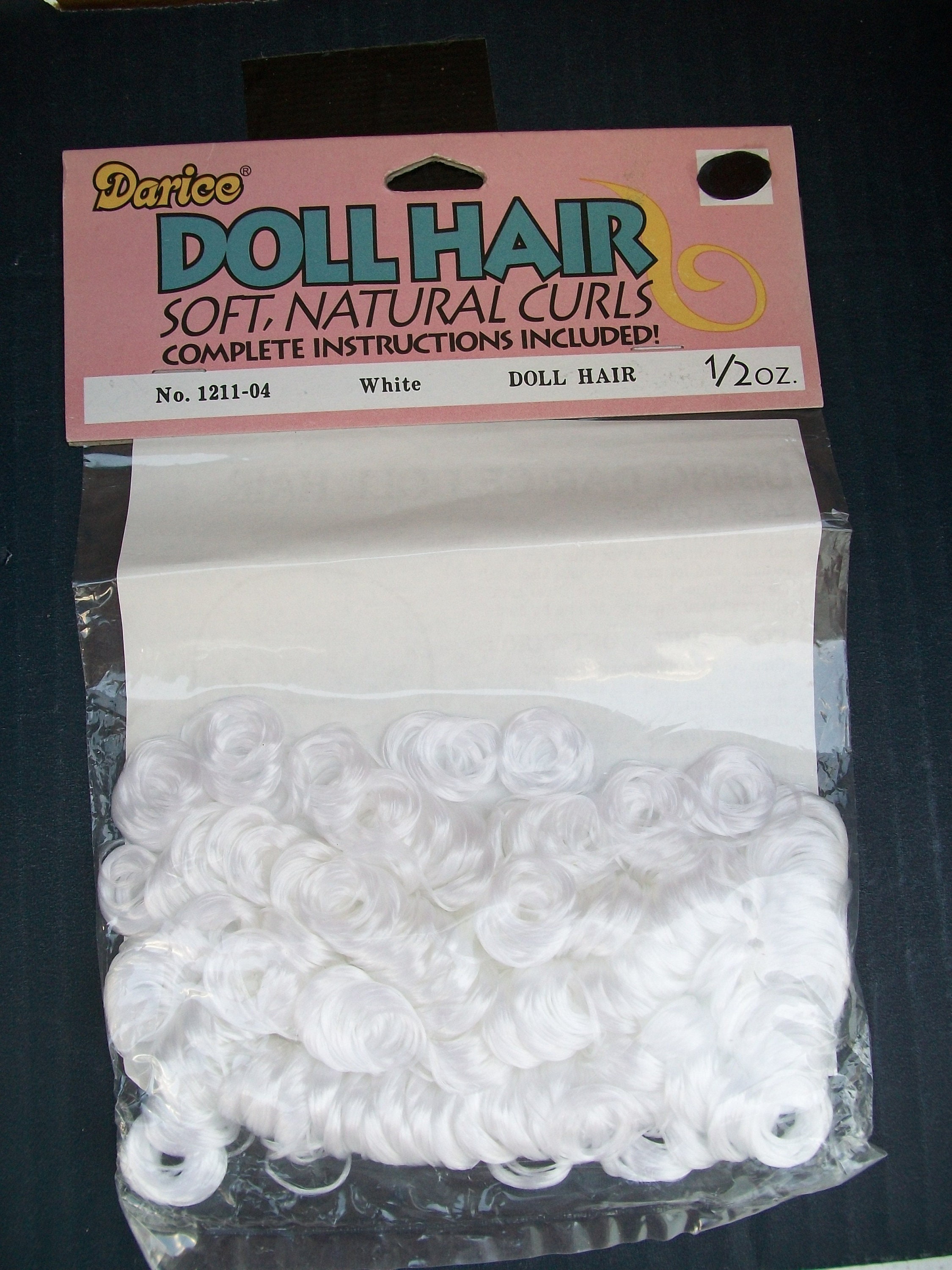 Packaged Darice White curly Hair Doll Hair 1211-04 - Etsy Packaged Darice White curly Hair Doll Hair 1211-04 - Etsy