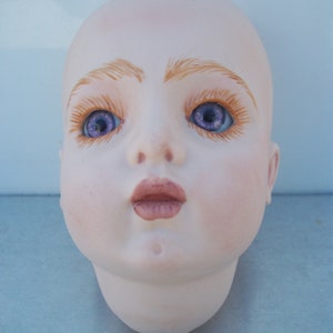 Porcelain Bisque 5.5 Inch Doll Head Vernon Seeley Mold