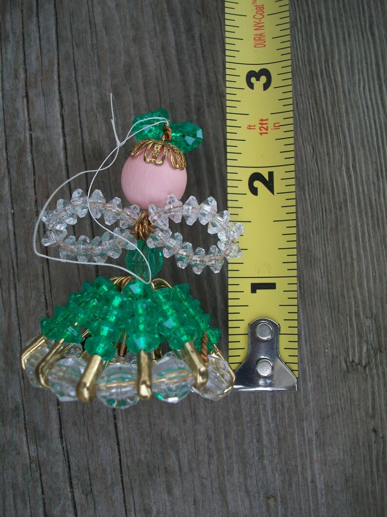 Vintage Handmade Safety Pin Bead Angel Folk Art Doll Etsy