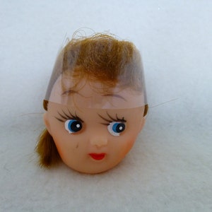 Vintage Japan Plastic (Brunette) Doll Head **