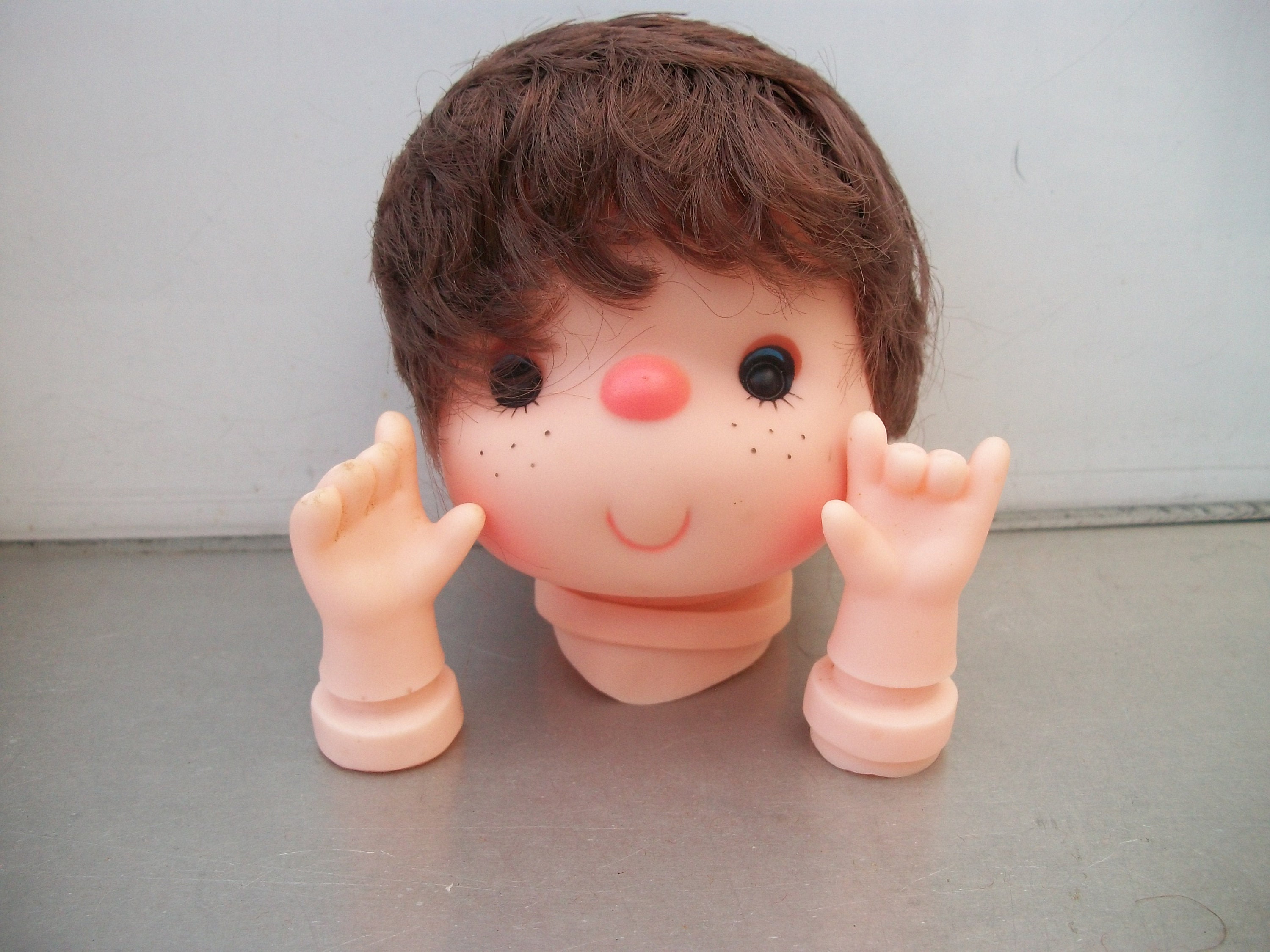 Two Rubber Doll Hands 2 Inches Long 